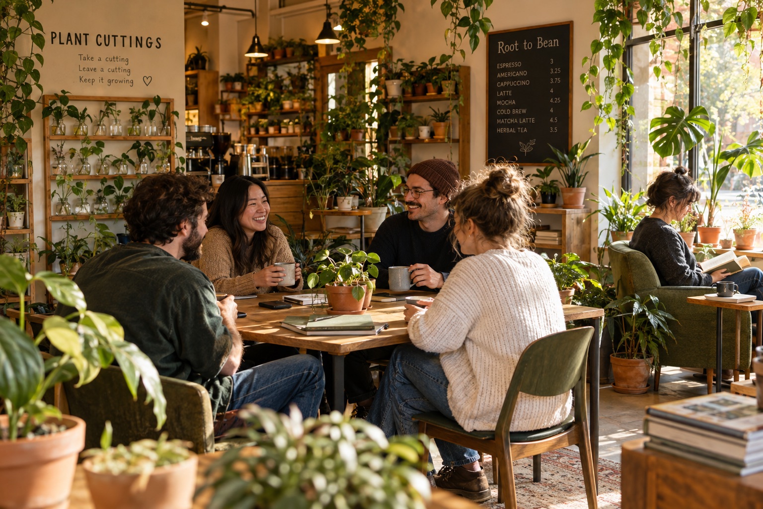 A place to connect — Root to Bean concept
